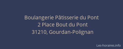 Boulangerie Pâtisserie du Pont