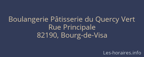 Boulangerie Pâtisserie du Quercy Vert
