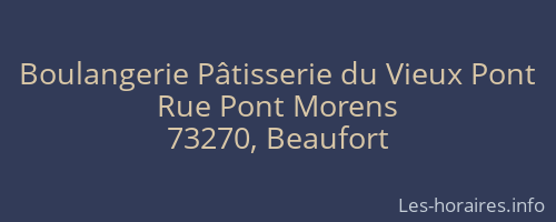 Boulangerie Pâtisserie du Vieux Pont