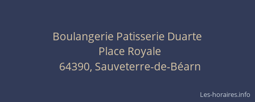 Boulangerie Patisserie Duarte