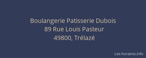 Boulangerie Patisserie Dubois