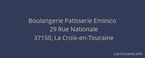 Boulangerie Patisserie Eminico