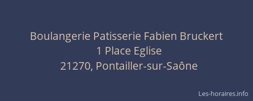 Boulangerie Patisserie Fabien Bruckert