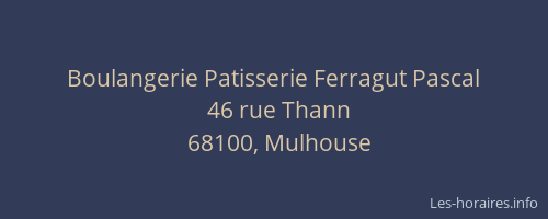 Boulangerie Patisserie Ferragut Pascal