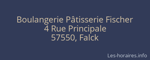 Boulangerie Pâtisserie Fischer