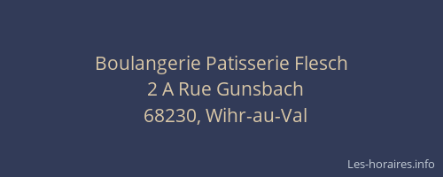 Boulangerie Patisserie Flesch