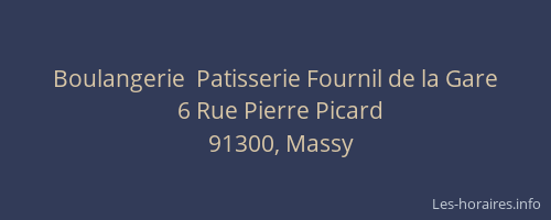 Boulangerie  Patisserie Fournil de la Gare