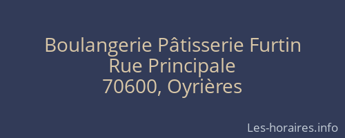 Boulangerie Pâtisserie Furtin