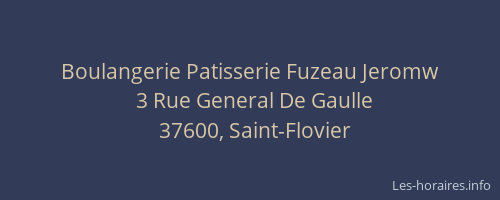 Boulangerie Patisserie Fuzeau Jeromw