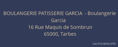 BOULANGERIE PATISSERIE GARCIA  - Boulangerie Garcia