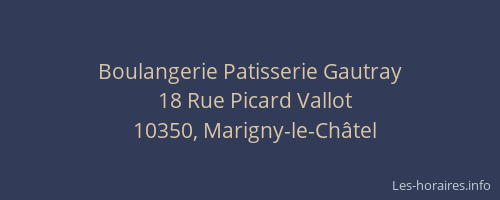 Boulangerie Patisserie Gautray