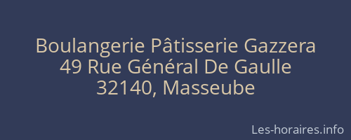 Boulangerie Pâtisserie Gazzera