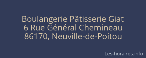 Boulangerie Pâtisserie Giat