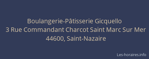 Boulangerie-Pâtisserie Gicquello