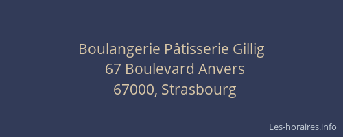 Boulangerie Pâtisserie Gillig