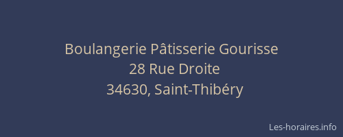 Boulangerie Pâtisserie Gourisse