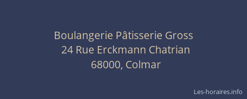 Boulangerie Pâtisserie Gross