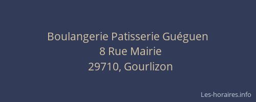 Boulangerie Patisserie Gu&eacute;guen