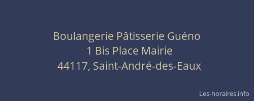 Boulangerie Pâtisserie Guéno
