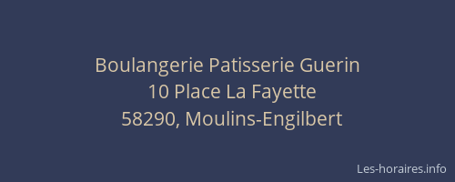 Boulangerie Patisserie Guerin