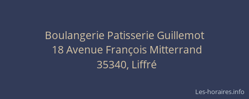 Boulangerie Patisserie Guillemot