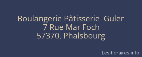 Boulangerie Pâtisserie  Guler