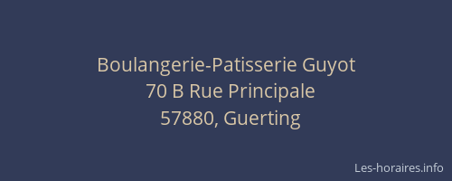 Boulangerie-Patisserie Guyot