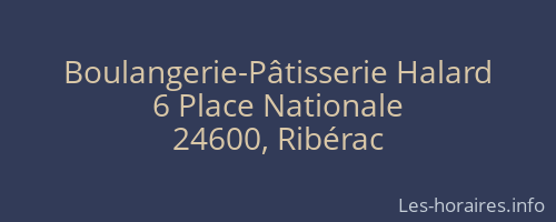 Boulangerie-Pâtisserie Halard