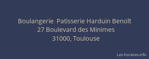 Boulangerie  Patisserie Harduin Benoît