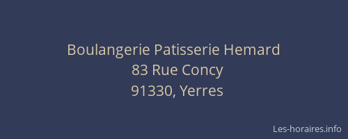 Boulangerie Patisserie Hemard