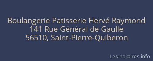 Boulangerie Patisserie Hervé Raymond