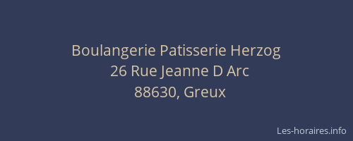 Boulangerie Patisserie Herzog