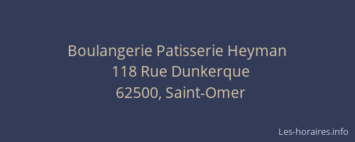 Boulangerie Patisserie Heyman