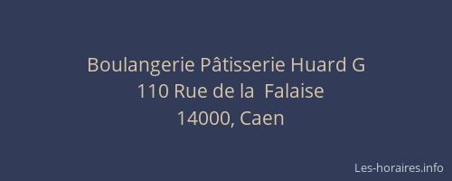 Boulangerie Pâtisserie Huard G