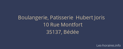 Boulangerie, Patisserie  Hubert Joris