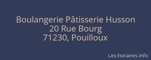 Boulangerie Pâtisserie Husson