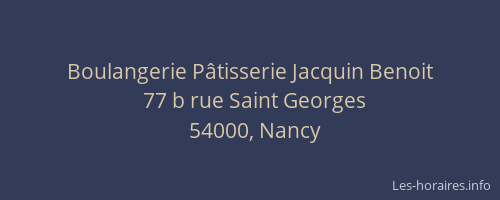 Boulangerie Pâtisserie Jacquin Benoit