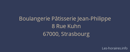 Boulangerie Pâtisserie Jean-Philippe
