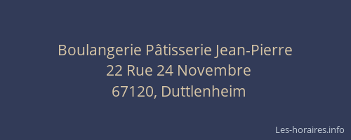 Boulangerie Pâtisserie Jean-Pierre