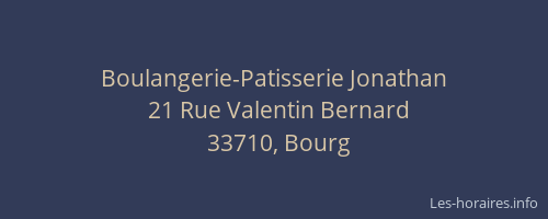 Boulangerie-Patisserie Jonathan