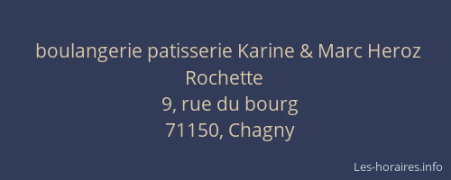 boulangerie patisserie Karine & Marc Heroz Rochette
