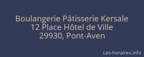 Boulangerie Pâtisserie Kersale