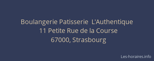 Boulangerie Patisserie  L'Authentique