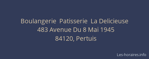 Boulangerie  Patisserie  La Delicieuse