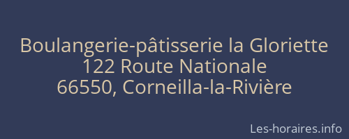 Boulangerie-pâtisserie la Gloriette