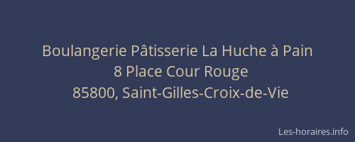 Boulangerie Pâtisserie La Huche à Pain