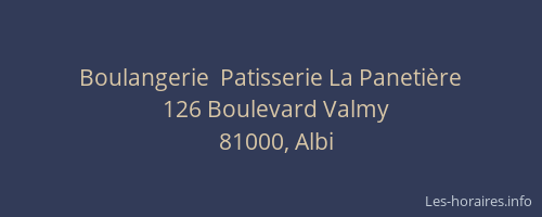 Boulangerie  Patisserie La Panetière