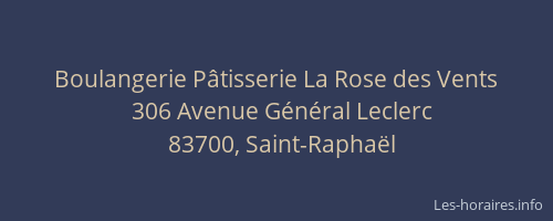 Boulangerie Pâtisserie La Rose des Vents