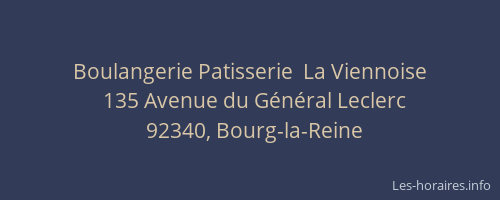 Boulangerie Patisserie  La Viennoise