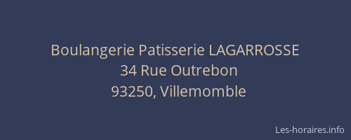 Boulangerie Patisserie LAGARROSSE